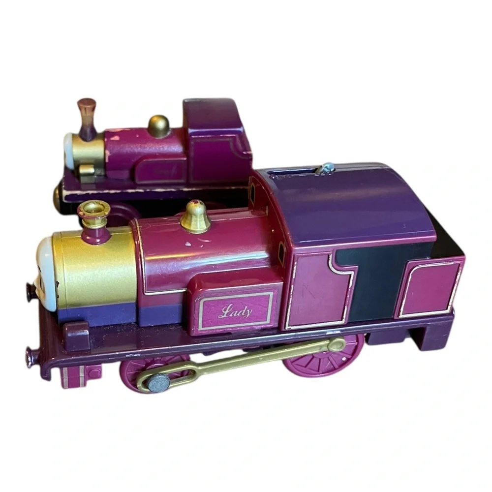 Thomas Tank Engine & Friends Lady Wooden Railway Train And TOMY 2000 Motorized